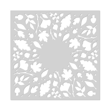 Hero Arts Mask Stencil Leaf Circle SA213*