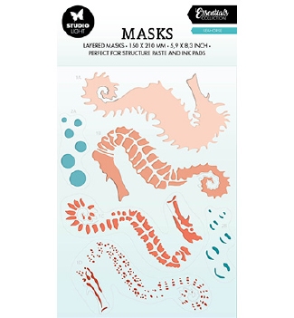 Studio Light Mask Stencil Seahorse SL-ES-MASK197