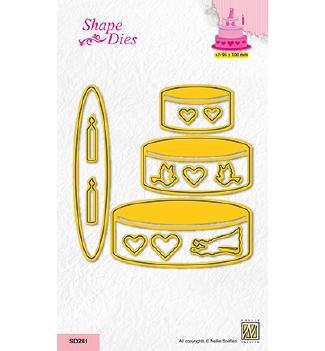 Nellie Snellen Shape Die Wedding Cake SD281