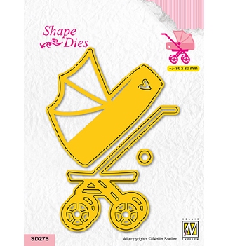 Nellie Snellen Shape Die Baby Car SD276