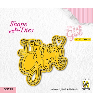 Nellie Snellen Shape Die It's A Girl SD275