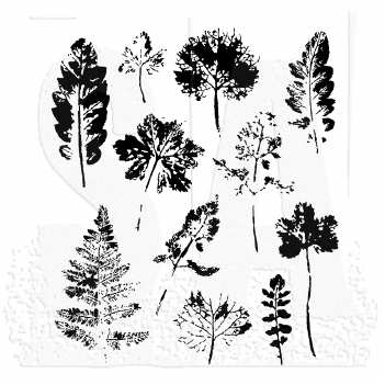 Stampers Anonymous Cling Stamp Leaf Prints CMS273