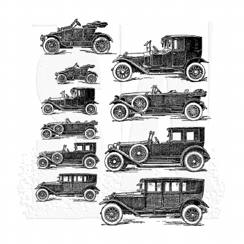 Stampers Anonymous Cling Stamp Vintage Auto CMS265