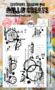 AALL & Create Clear Stamp Elemental Notes AALL-TP-905