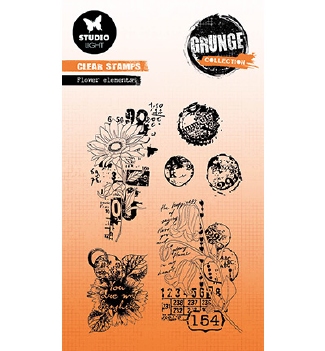 Studio Light Clear Stamp Grunge Flower ElementSL-GR-STAMP452