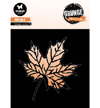 Studio Light Mask Stencil Grunge Autumn Leave SL-GR-MASK203