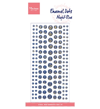 Marianne Design Enamel Dots - Night Blue Glitter PL4525