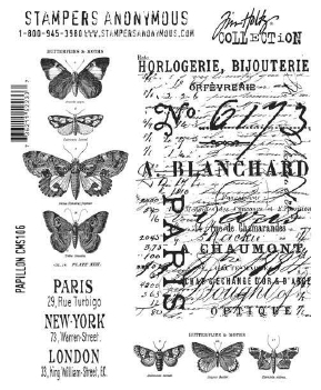Stampers Anonymous Cling Stamp Papillon CMS106