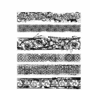 Stampers Anonymous Cling Stamp Eclectic Edges CMS399