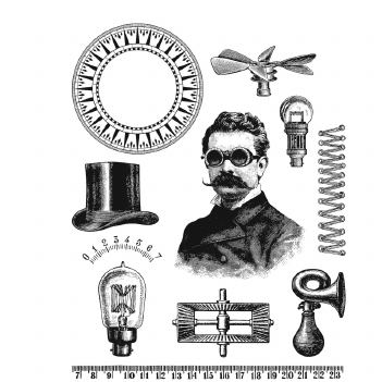 Stampers Anonymous Cling Stamp The Professor CMS373
