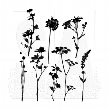 Stampers Anonymous Cling Stamp Wildflowers CMS253