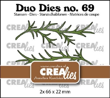 Crealies Duo Dies nr. 69 Branches A Small CLDD69