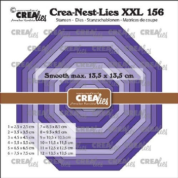 Crea-Nest-Lies set Snijmal Octagon Smooth CLNestXXL156
