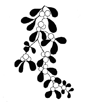 Lavinia Clear Stamp Mistletoe LAV091