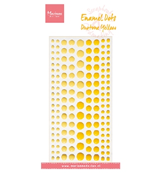 Marianne Design Enamel Dots - Yellow PL4527