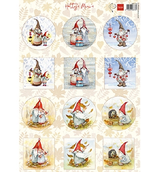 Marianne Design Knipvel - Hetty's Mini's Gnomes HK1714