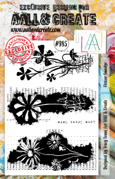 AALL & Create Clear Stamp Flower Smudge AALL-TP-985