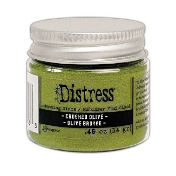 Tim Holtz Distress Embossing Glaze Crushed Olive TDE79163