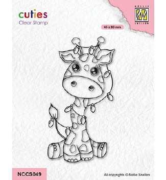 Nellie Snellen Clear Stamp Cuties Giraffe NCCS049