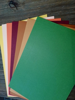 Linnenkartonpakket Herfstkleuren 2 x 7 kleuren LKAASSORHERFST