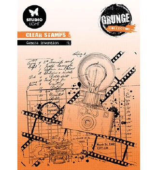Studio Light Clear Stamp Grunge Camera Invent SL-GR-STAMP514