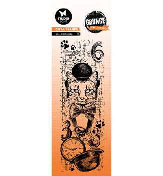 Studio Light Clear Stamp Grunge Cat Gentleman SL-GR-STAMP511