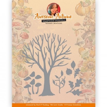 Yvonne Creations Snijmal Awesome Autumn - Tree YCD10326