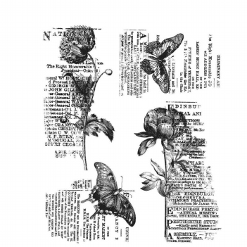 Stampers Anonymous Cling Stamp Botanic Collage CMS447