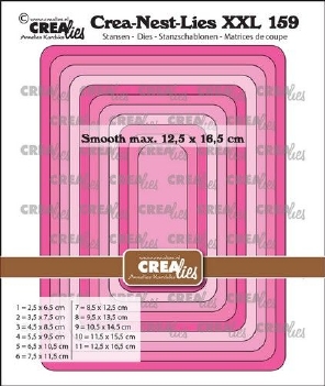 Crea-Nest-Lies set Snijmal Rectangle Smooth CLNestXXL159