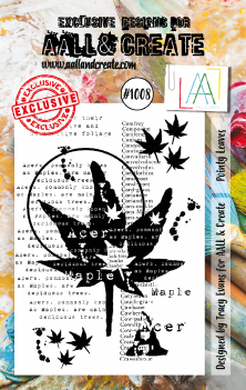 AALL & Create Clear Stamp Pointy Leaves AALL-TP-1008