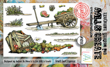 AALL & Create Clear Stamp Fruit Cart Express AALL-TP-1088