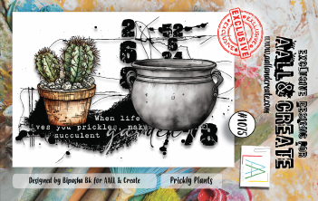 AALL & Create Clear Stamp Prickly Plants AALL-TP-1075