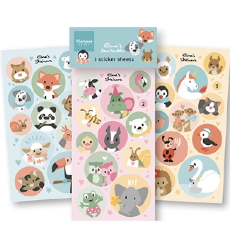 Marianne Design Stickervel Eline's Animals CA3190