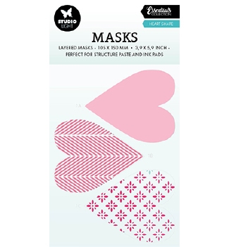 Studio Light Mask Stencil Heart Shape SL-ES-MASK249
