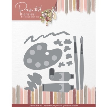 Precious Marieke Snijmal Painted Pansies - Painting PM10263