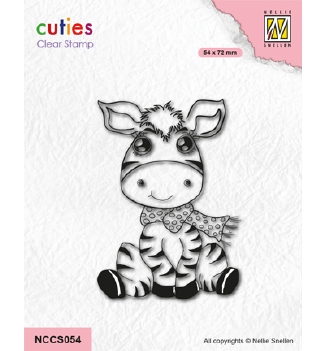 Nellie Snellen Clear Stamp Cuties Zebra NCCS054