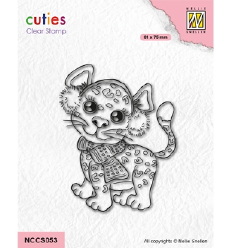 Nellie Snellen Clear Stamp Cuties Cheetah NCCS053