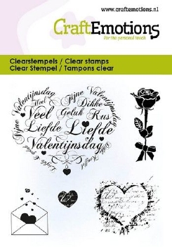 Craft Emotions Clear Stamp Harten 130501/5064*