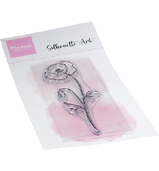Marianne Design Clear Stamp Silhouette Art Poppy CS1160