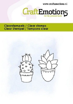 Craft Emotions Clear Stamp Cactus 130501/5076*