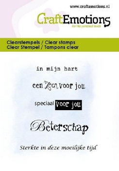 Craft Emotions Clear Stamp In mijn Hart 130501/5075*