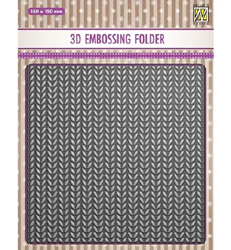 Nellie Snellen 3D Embossing Folder Knitting EF3D082