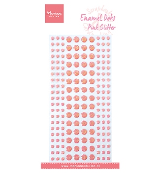 Marianne Design Enamel Dots - Pink Glitter PL4531