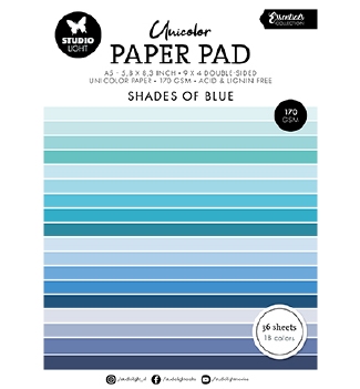 Studio Light Paper Pad Shades of Blue SL-ES-UPP157