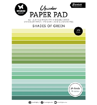 Studio Light Paper Pad Shades of Green SL-ES-UPP156