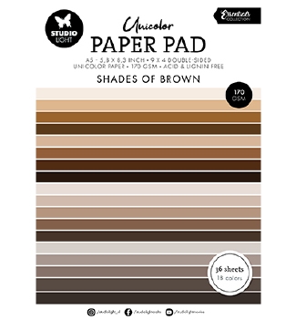 Studio Light Paper Pad Shades of Brown SL-ES-UPP158