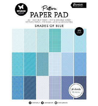 Studio Light Paper Pad Shades of Blue SL-ES-PPP165