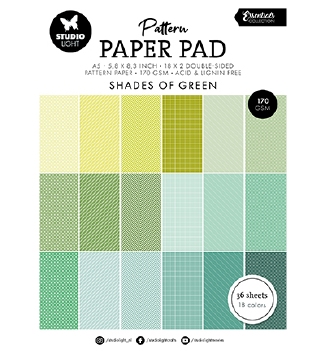 Studio Light Paper Pad Shades of Green SL-ES-PPP164