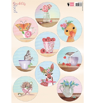Marianne Design Knipvel Sensibility Summer Circles EWK1299