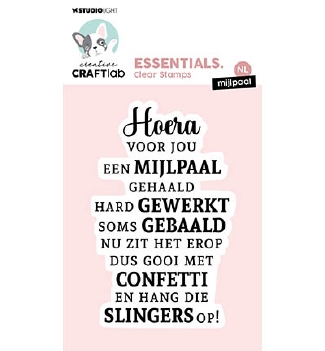 Creative Craftlab Clear Stamp Mijlpaal CCL-ES-STAMP623